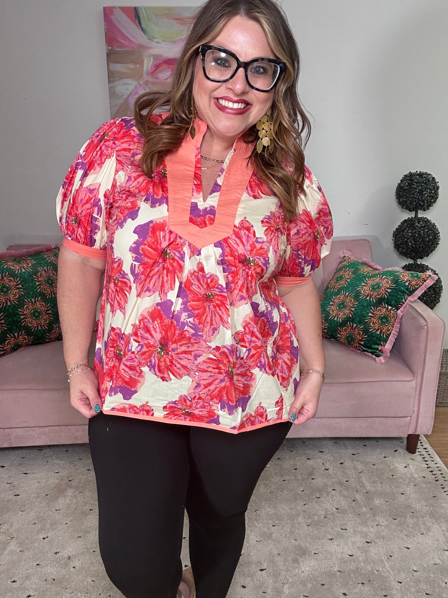 Watermelon Crawl Top Umgee