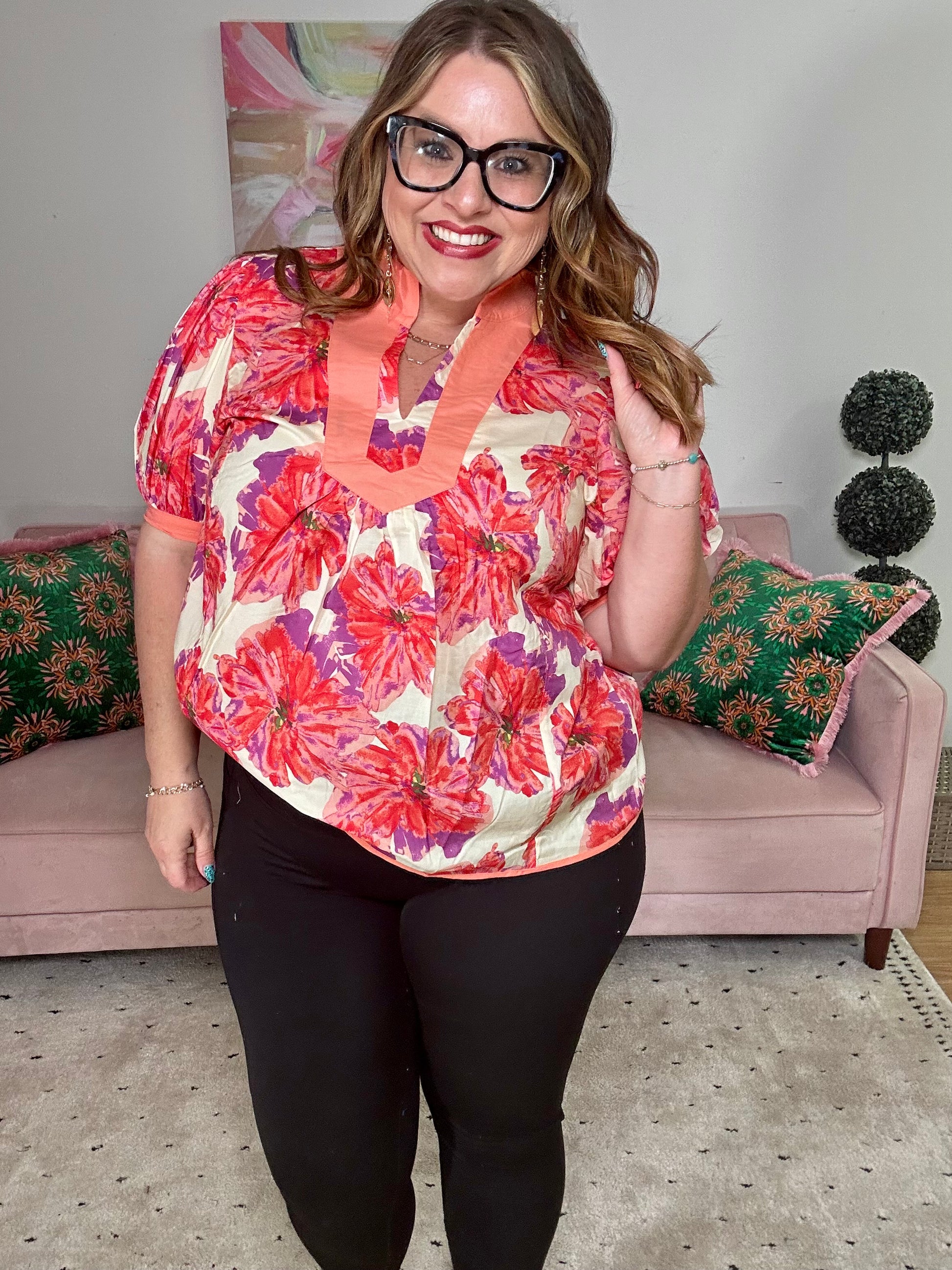 Watermelon Crawl Top Umgee