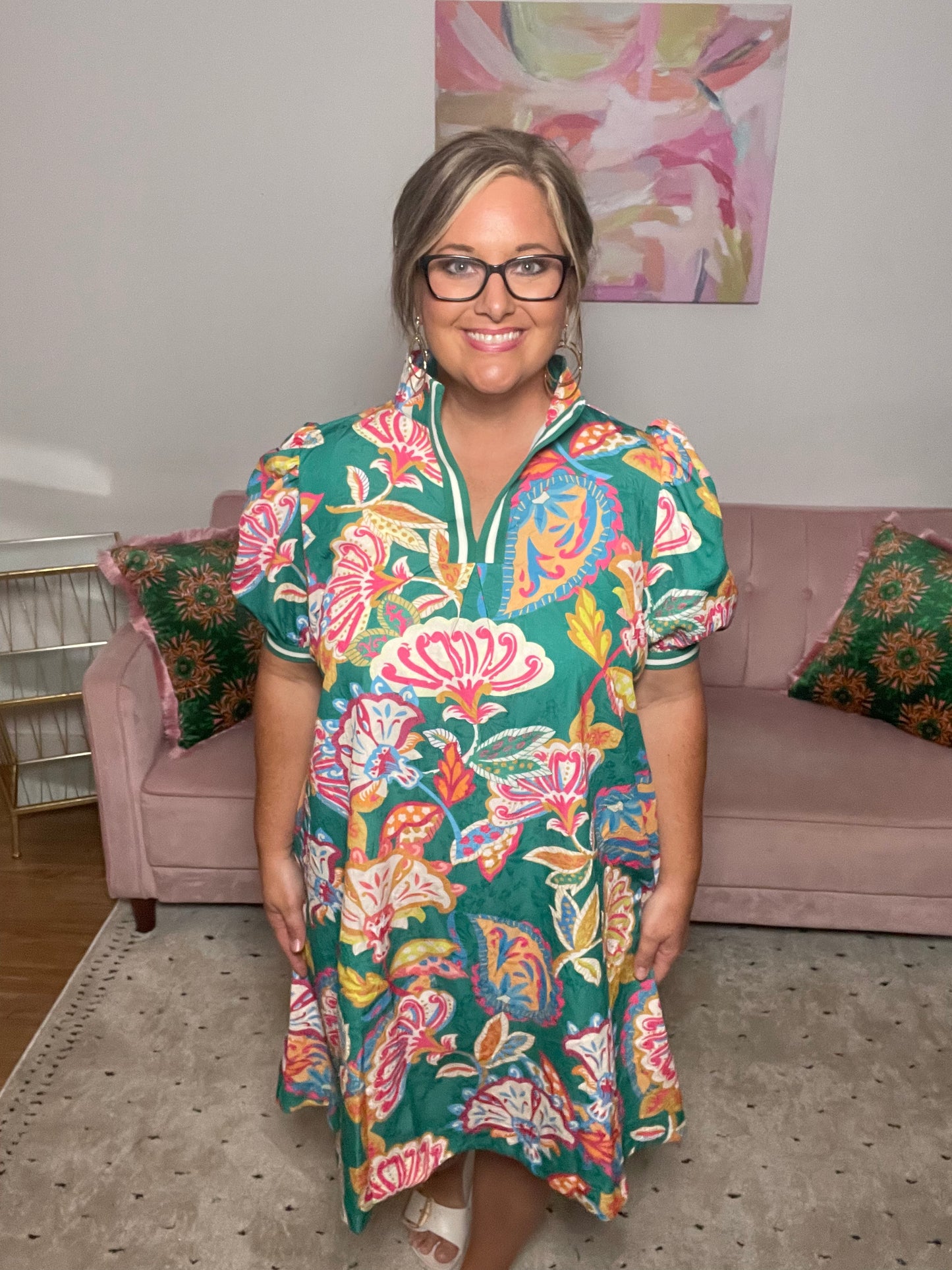 Bold Botanical Dress Umgee