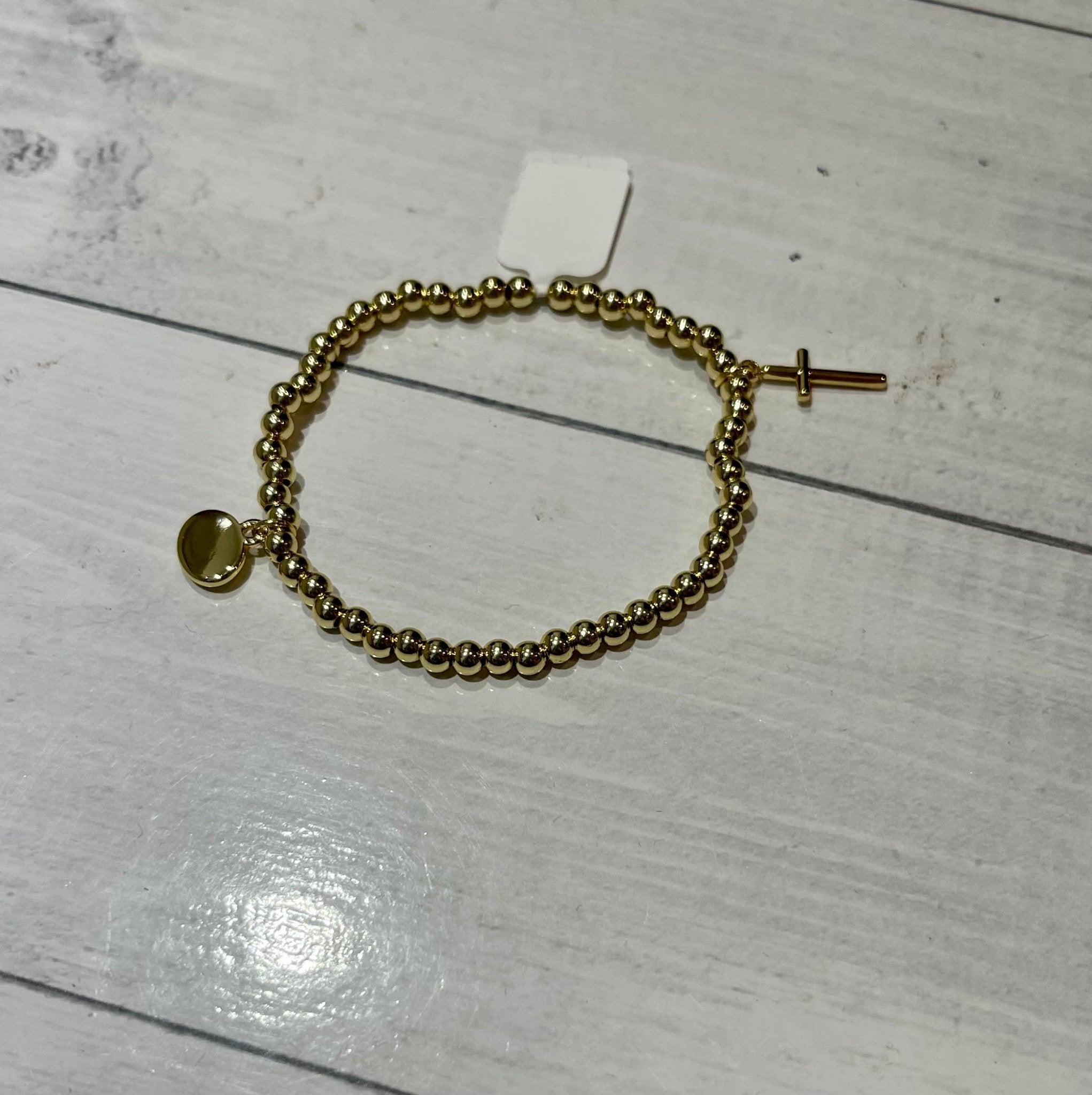 AC Cross Charm Bracelet - Ballyhoo Boutique and Gift