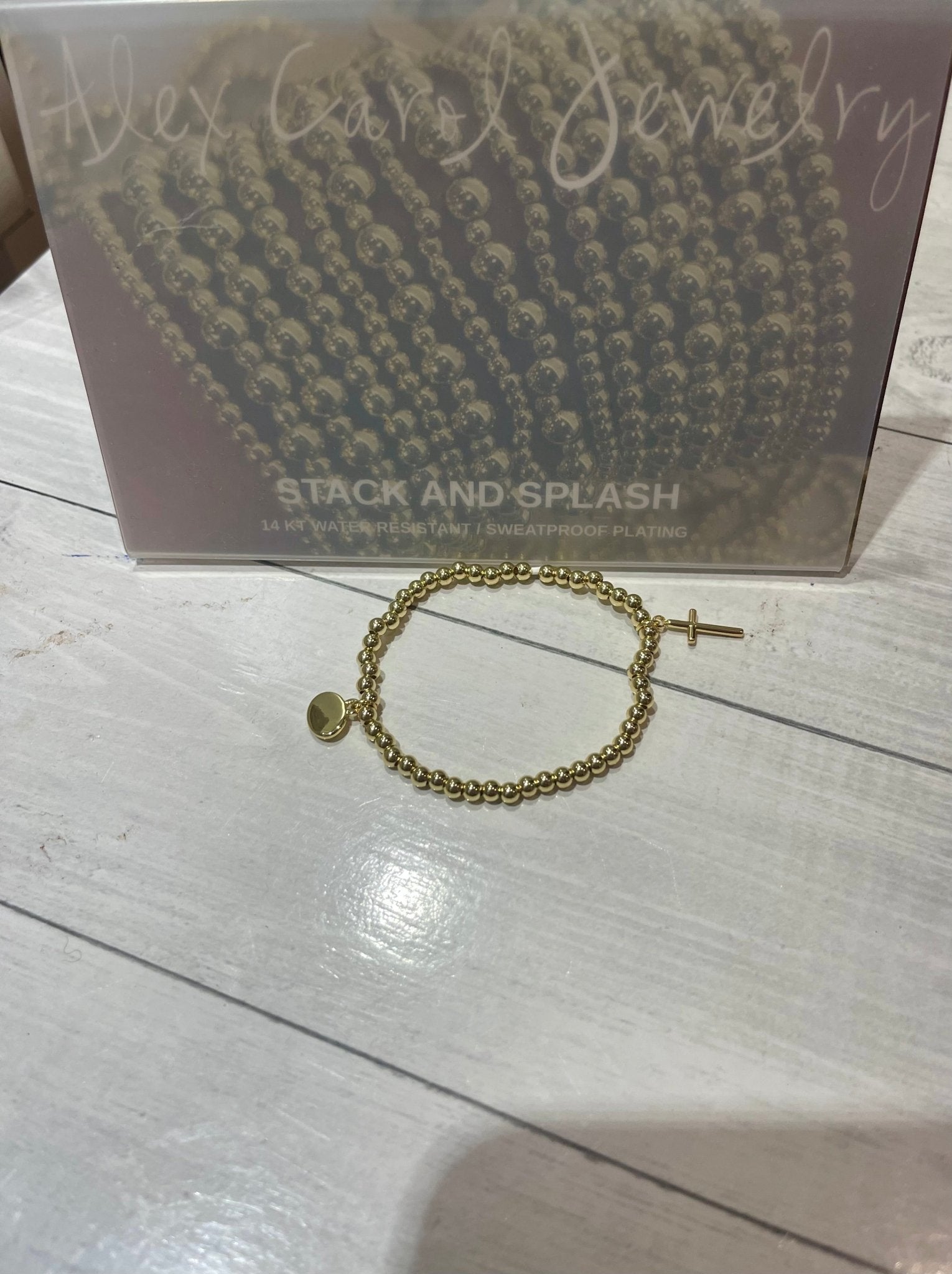 AC Cross Charm Bracelet - Ballyhoo Boutique and Gift