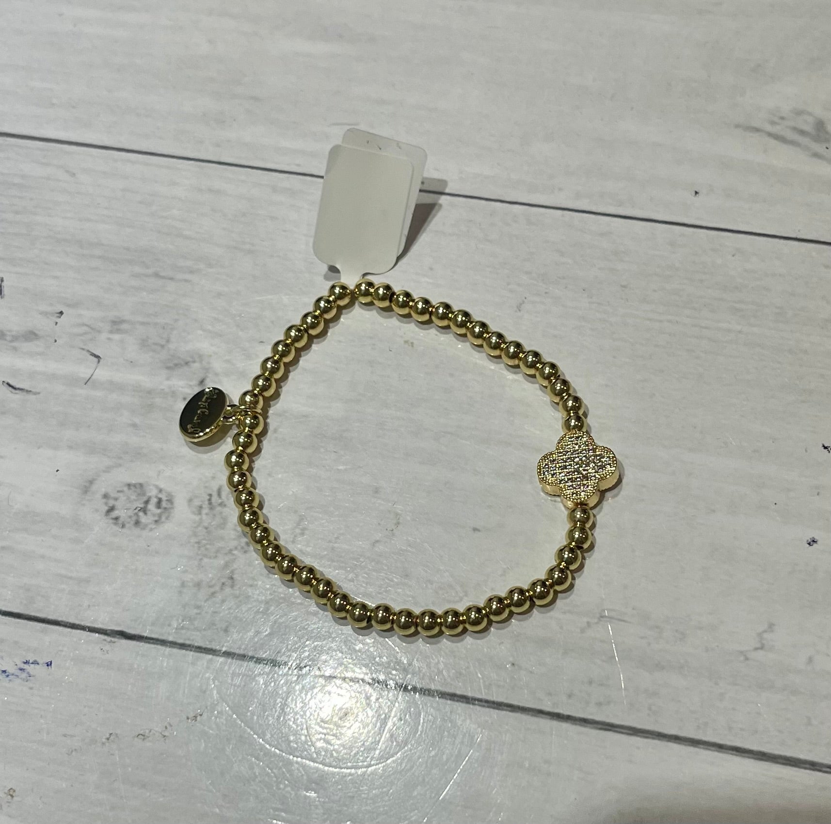 AC Pave Clover Cross Bracelet - Ballyhoo Boutique and Gift