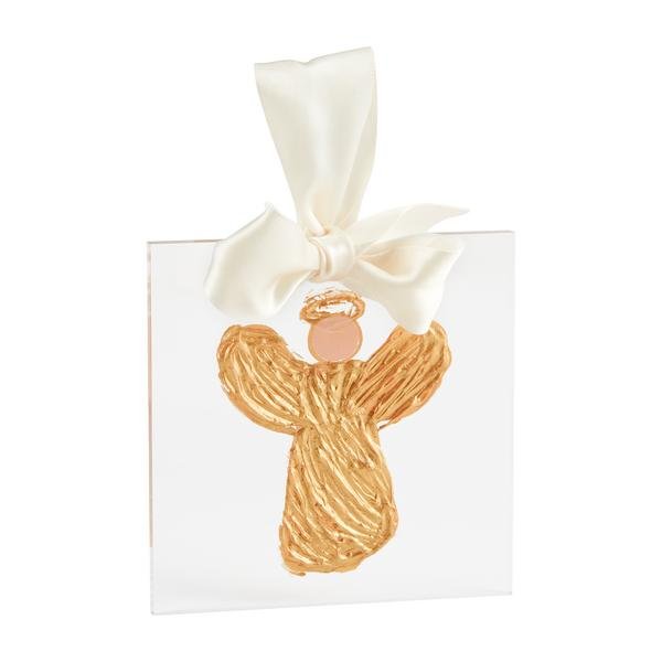 Angel Gold Acrylic Ornament - Ballyhoo Boutique and Gift