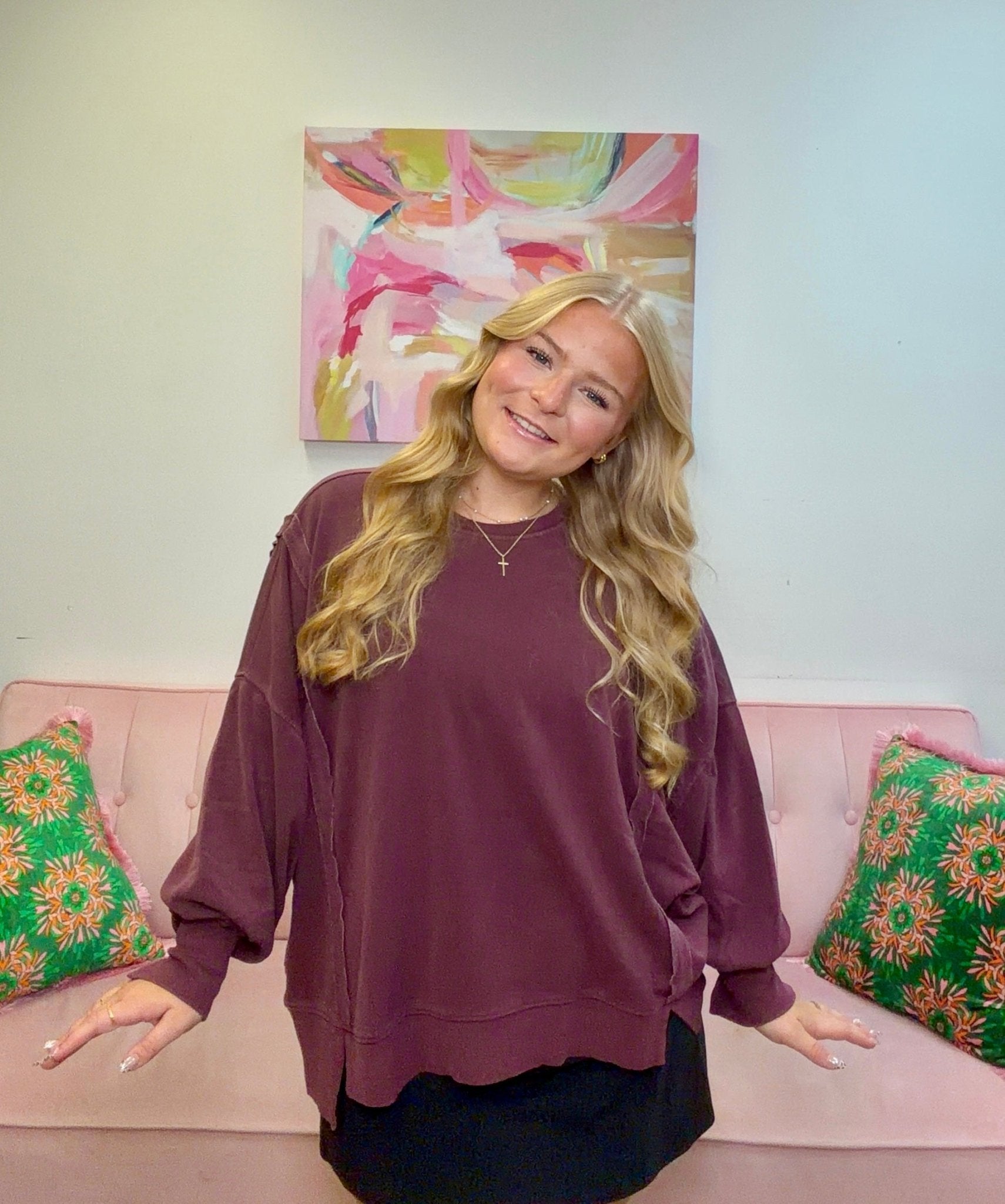 Autumn Breeze Top - Ballyhoo Boutique and Gift