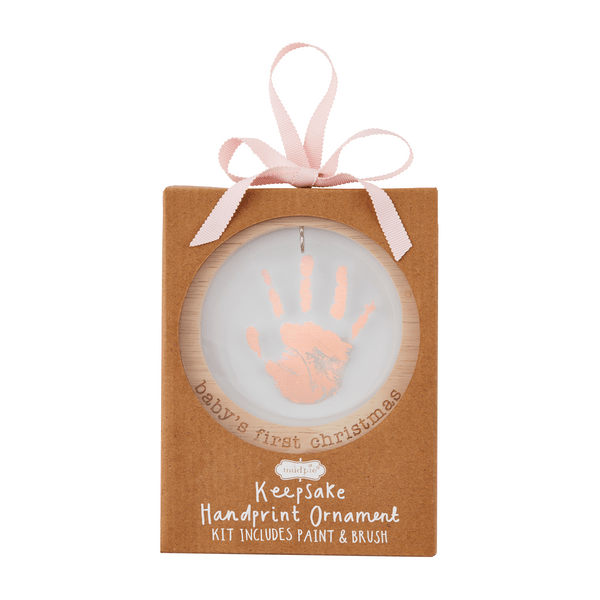 Baby Acrylic Handprint Ornament - Ballyhoo Boutique and Gift