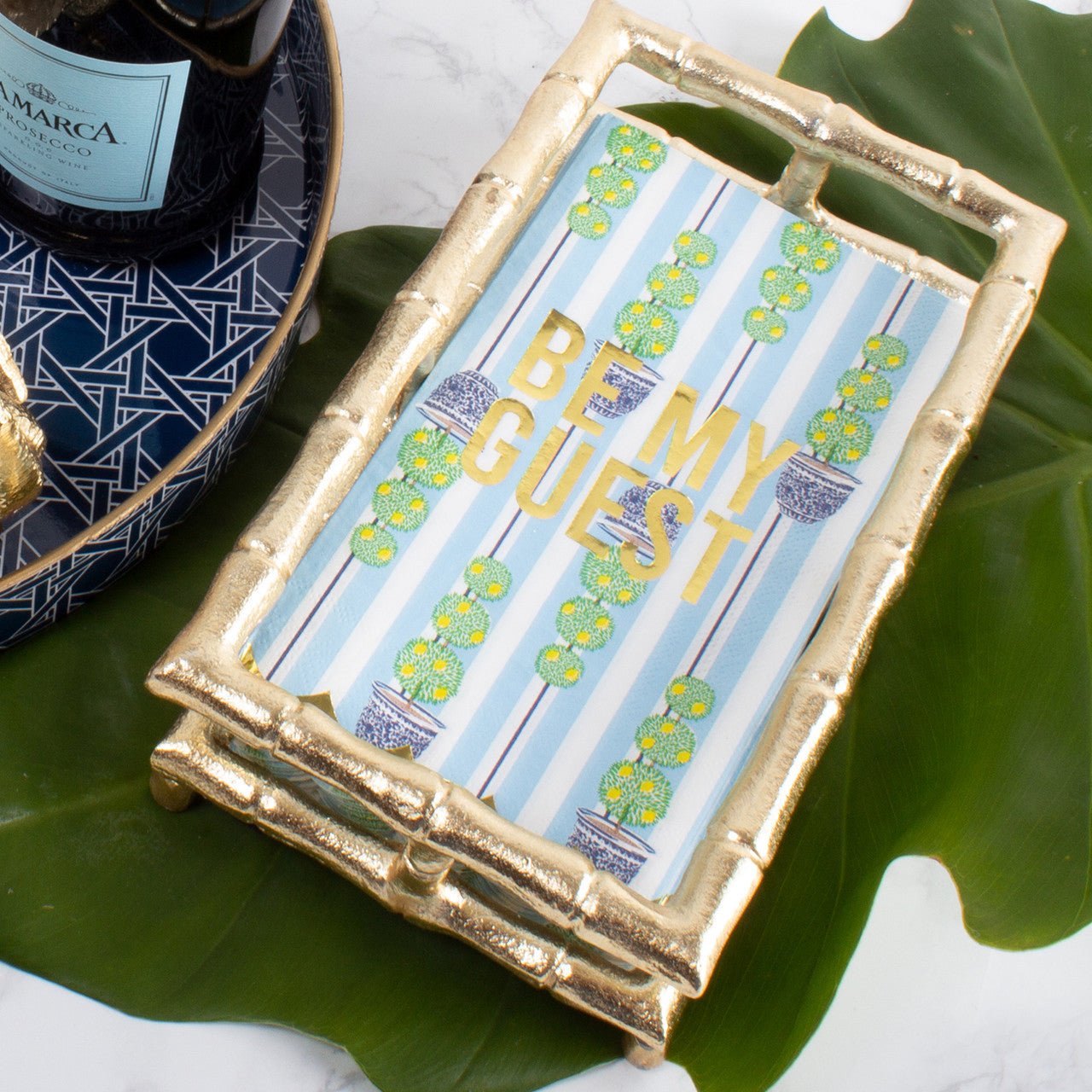 Bamboo Gold Guest Towel Tray - Ballyhoo Boutique and Gift