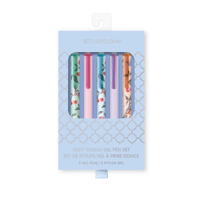 Birds in the Cherry Gel Pen Set - Ballyhoo Boutique and Gift