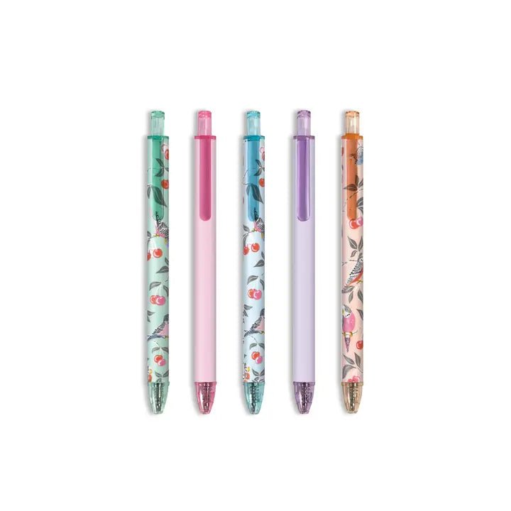 Birds in the Cherry Gel Pen Set - Ballyhoo Boutique and Gift