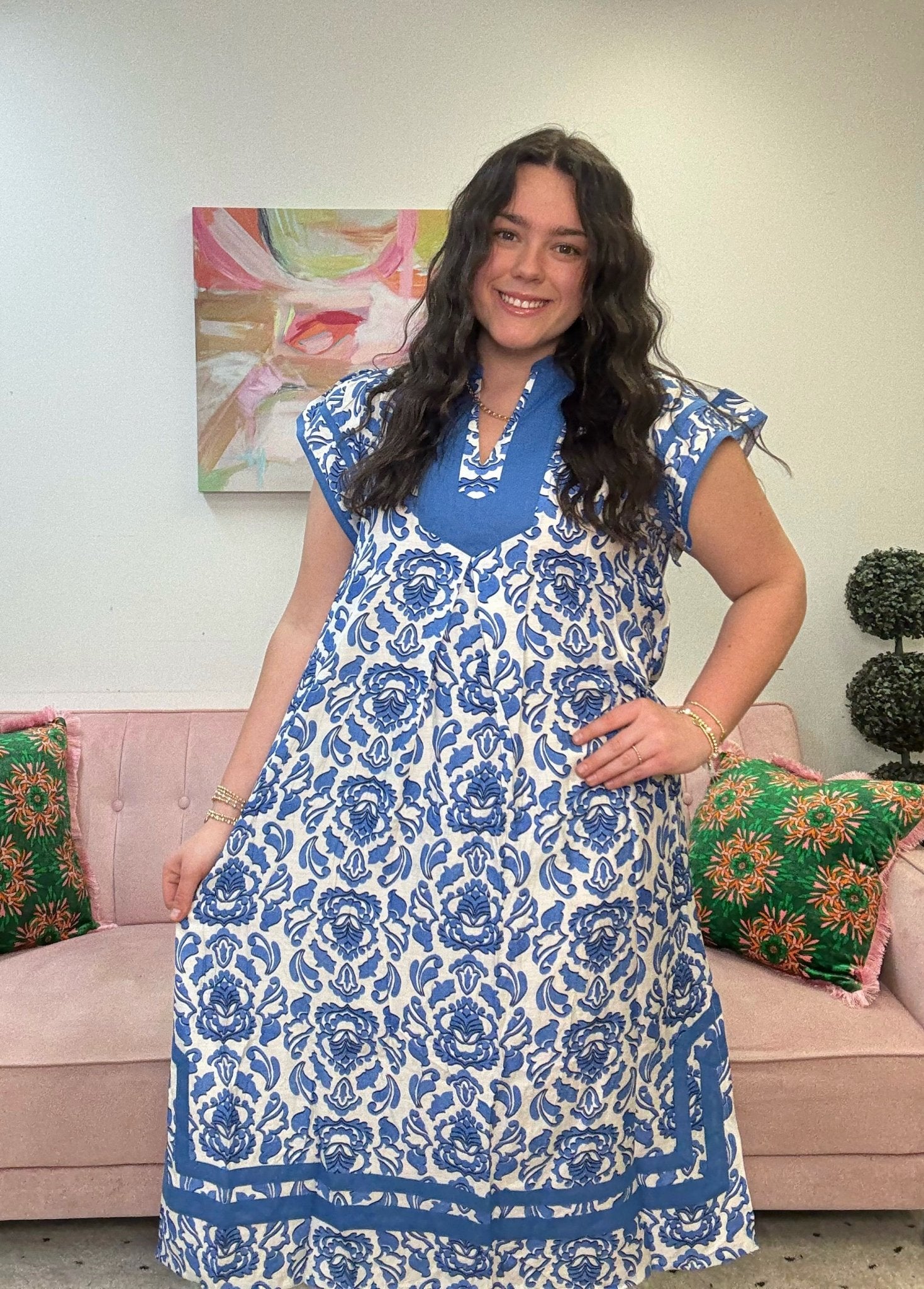 Blue Crush Dress - Ballyhoo Boutique and Gift