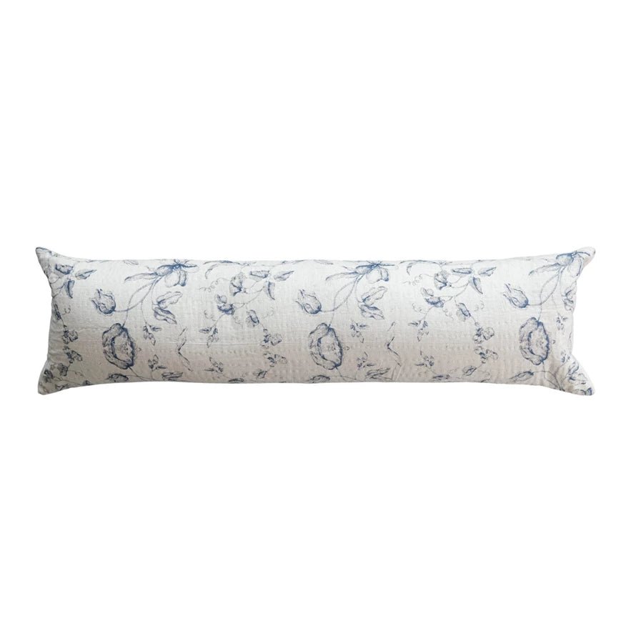 Blue Meadow Lumbar Pillow - Ballyhoo Boutique and Gift