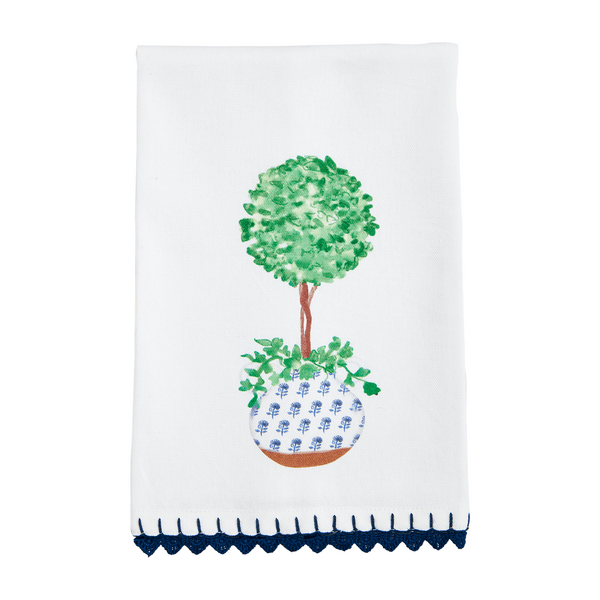 Blue trim towel - Ballyhoo Boutique and Gift