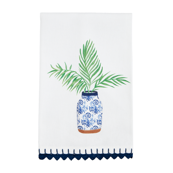 Blue trim towel - Ballyhoo Boutique and Gift