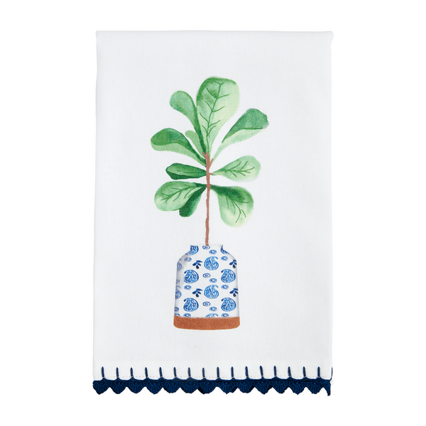 Blue trim towel - Ballyhoo Boutique and Gift