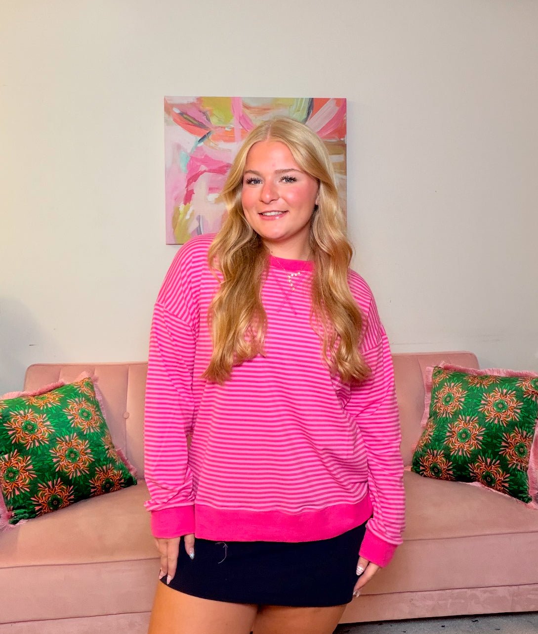 Blurred Lines Sweatshirt - Ballyhoo Boutique and Gift