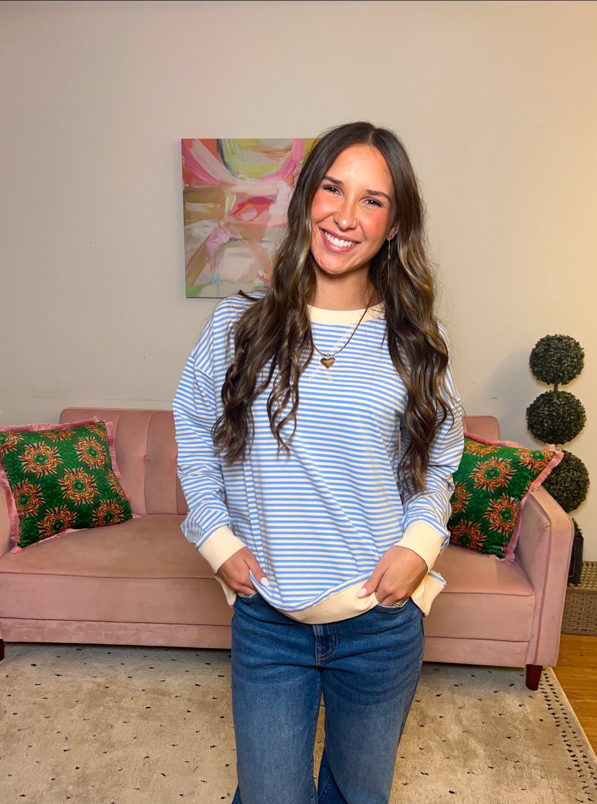 Blurred Lines Sweatshirt - Ballyhoo Boutique and Gift