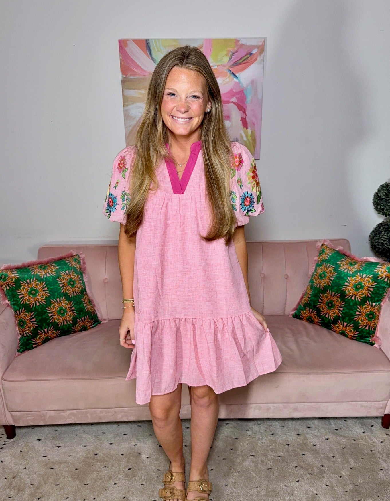 Blush Beauty Dress - Ballyhoo Boutique and Gift