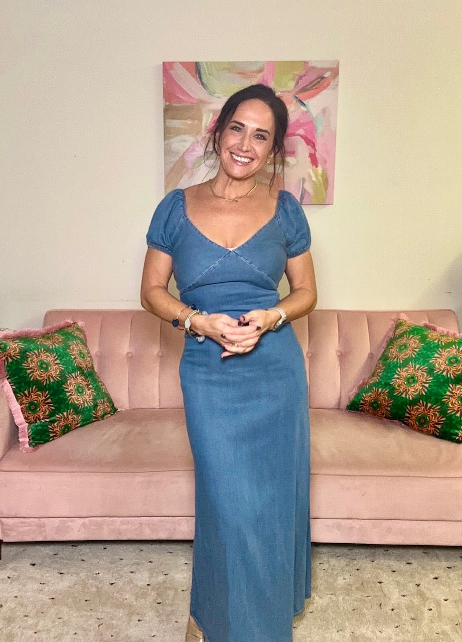Boho Blues Dress - Ballyhoo Boutique and Gift