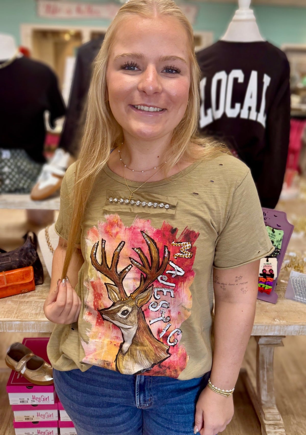 Boho Rare Bird Tee - Ballyhoo Boutique and Gift