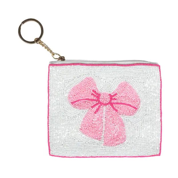 Bow Beaded Coin Purse - Ballyhoo Boutique and Gift