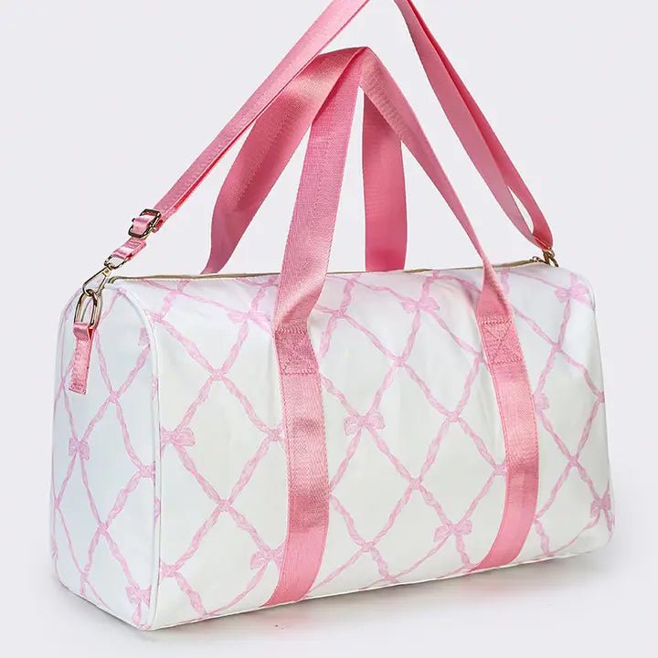 Bow Printed Duffle Bag - Ballyhoo Boutique and Gift