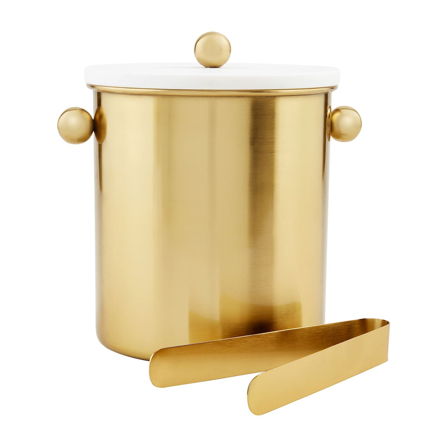 Brass Marble Ice Bucket - Ballyhoo Boutique and Gift