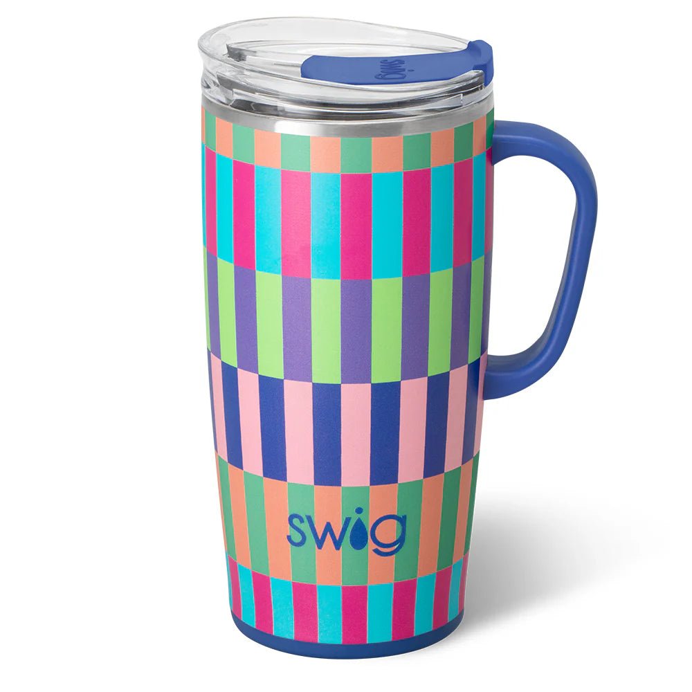 Brite Stripe 22oz Mug - Ballyhoo Boutique and Gift