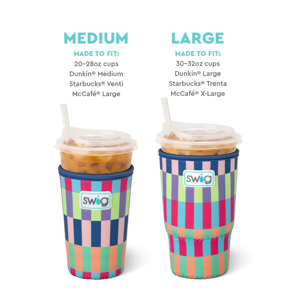 Brite Stripe Iced Cup Coolie - Ballyhoo Boutique and Gift