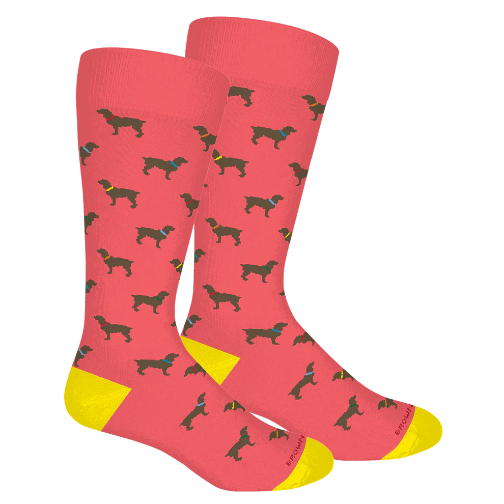 Brown Dog Mens Socks - Ballyhoo Boutique and Gift