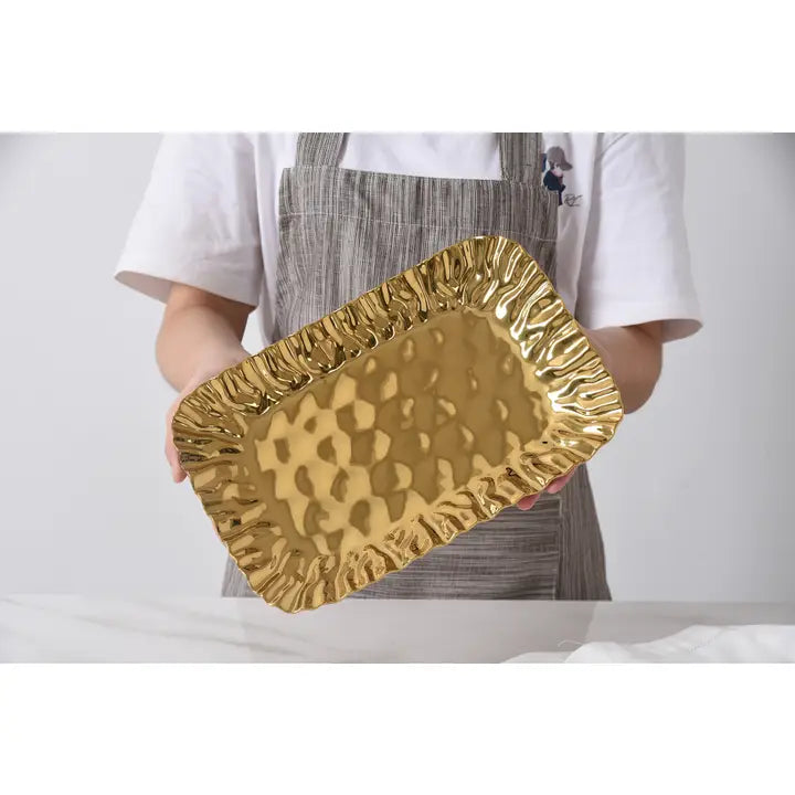 Gold Small Deep Tray