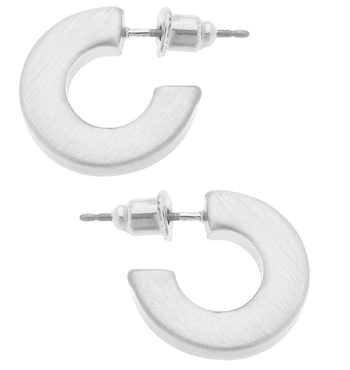 Cali Large Flat Hoop Earrings - Ballyhoo Boutique and Gift