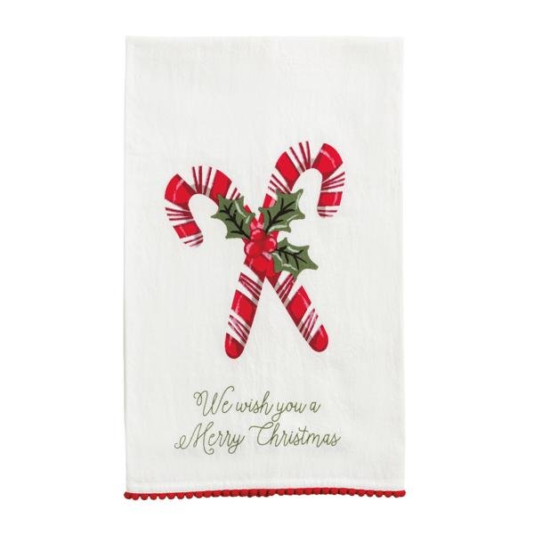 Candy Cane Tea Towel - Ballyhoo Boutique and Gift