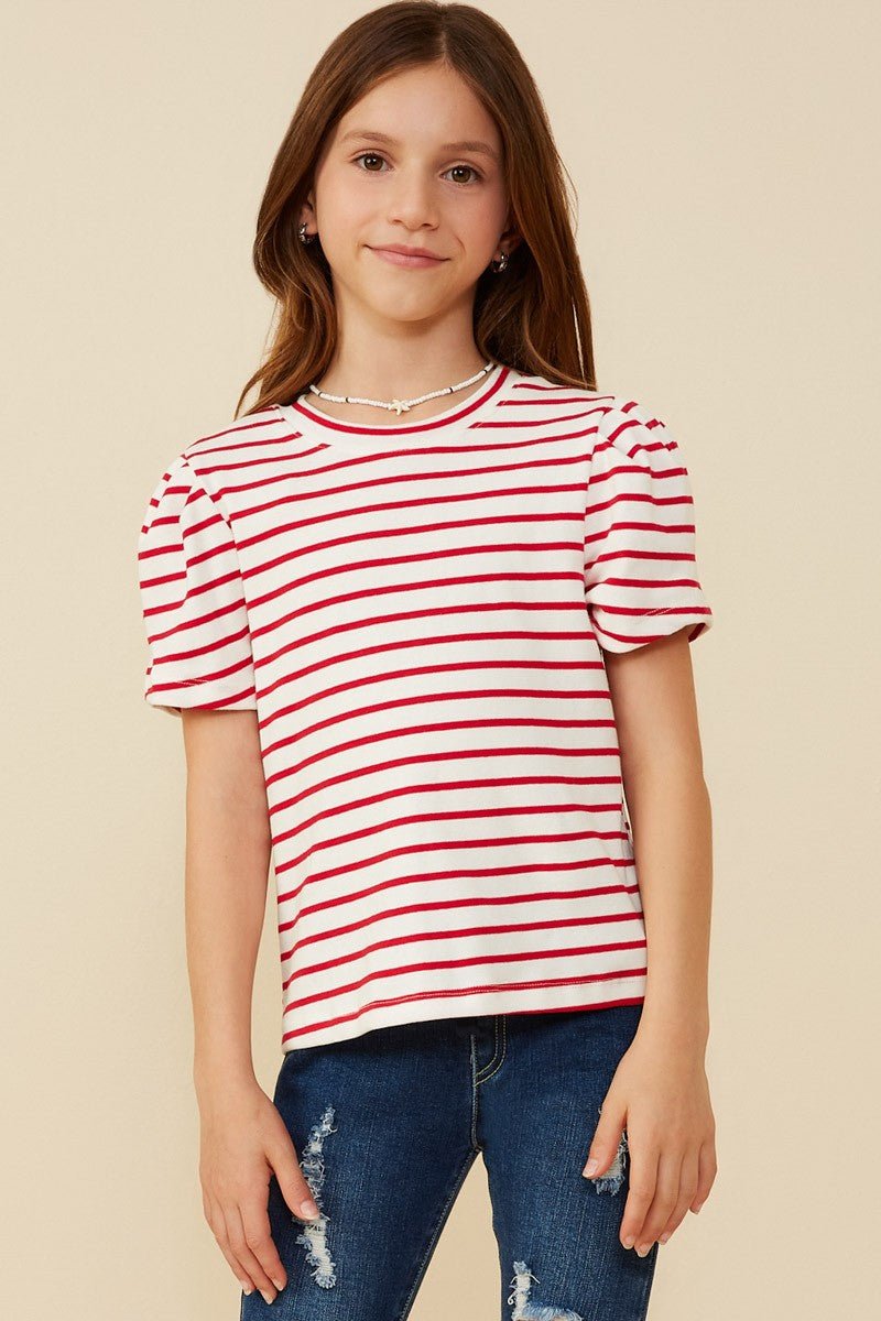Candy Stripe Top - Ballyhoo Boutique and Gift