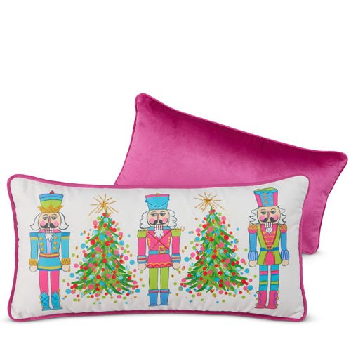 Candy Trees & Nutcracker Pillow - Ballyhoo Boutique and Gift