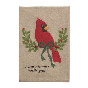 Cardinal Embroidered Towel - Ballyhoo Boutique and Gift
