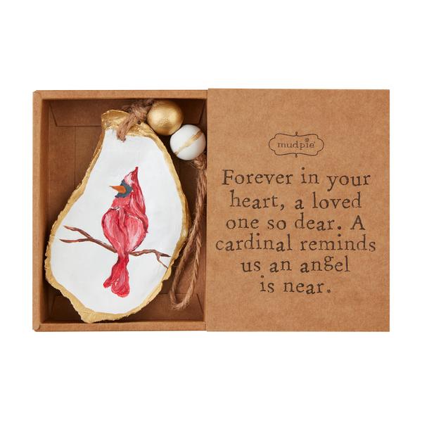 Cardinal Oyster Ornament - Ballyhoo Boutique and Gift