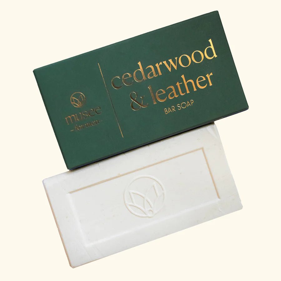 Cedar & Leather Bar Soap - Ballyhoo Boutique and Gift