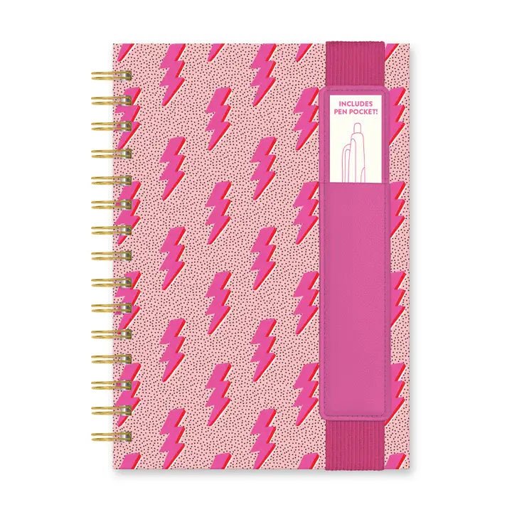 Charged Up Notebook w/ Pen - Ballyhoo Boutique and Gift
