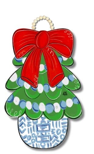 Chinoiserie Tree Door Hanger - Ballyhoo Boutique and Gift