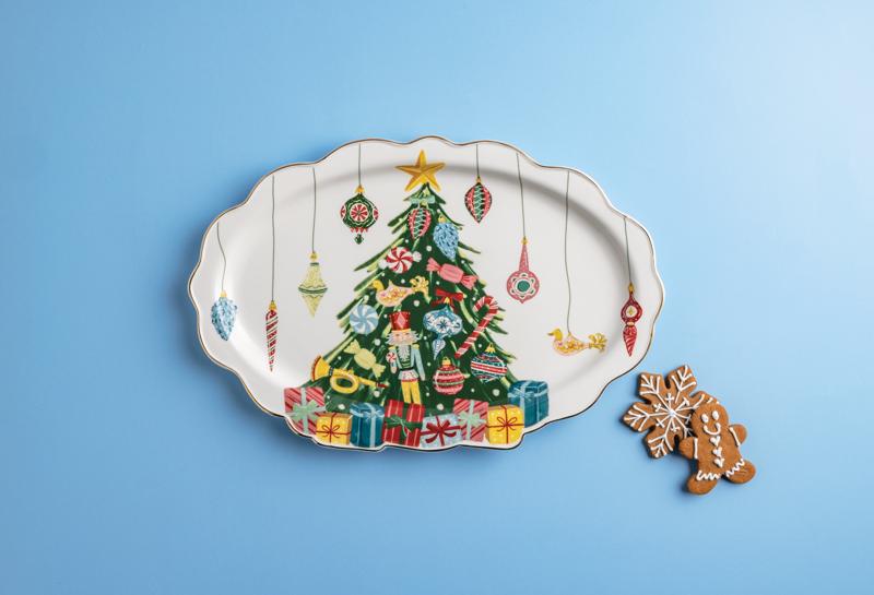 Christmas Tree Ornament Platter - Ballyhoo Boutique and Gift