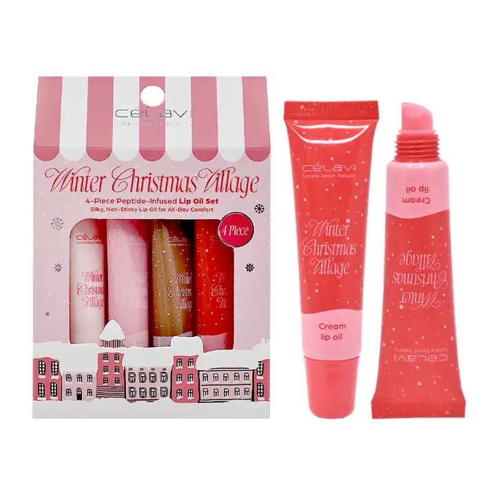 Christmas Village Lip Oil Set - Ballyhoo Boutique and Gift