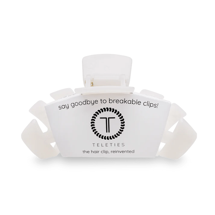 Classic White Large Clip - Ballyhoo Boutique and Gift