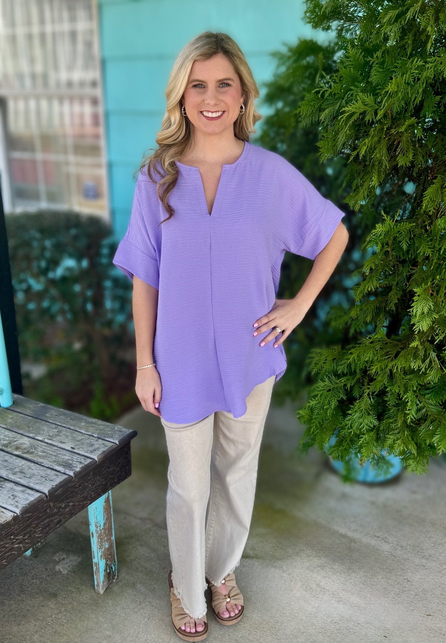 Cool Breeze Blouse - Ballyhoo Boutique and Gift