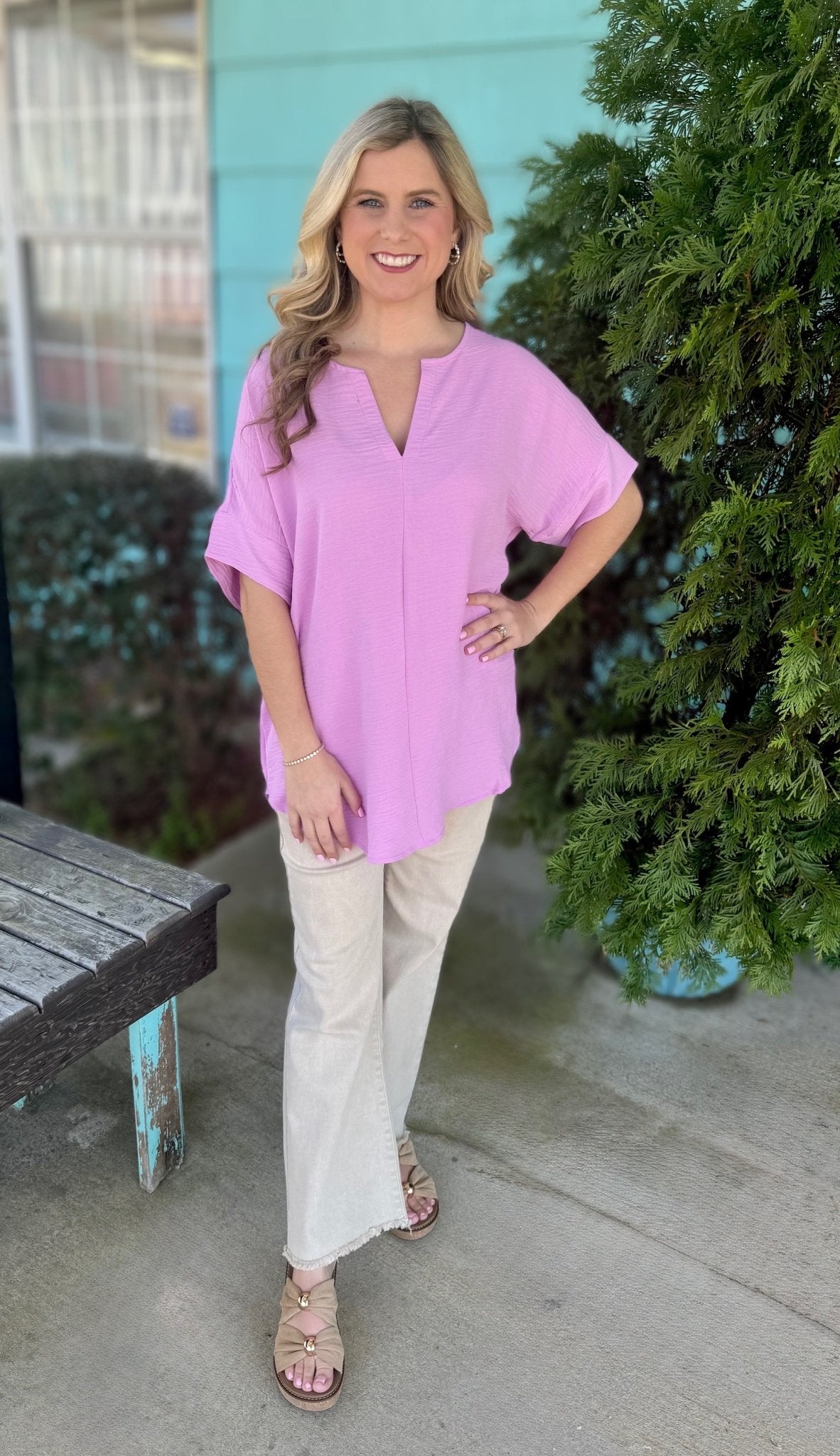 Cool Breeze Blouse - Ballyhoo Boutique and Gift