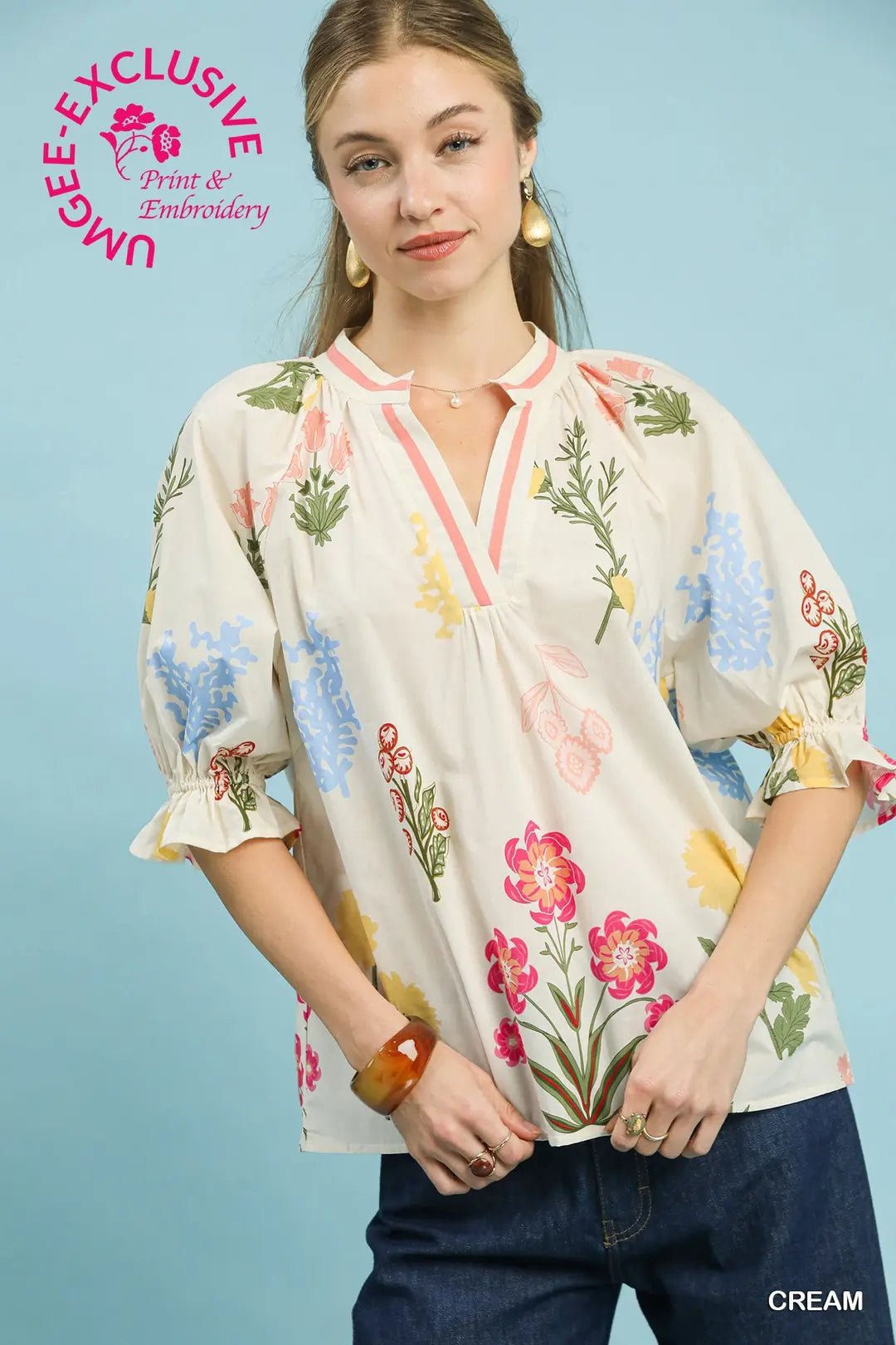 Cottage Bouquet Top - Ballyhoo Boutique and Gift
