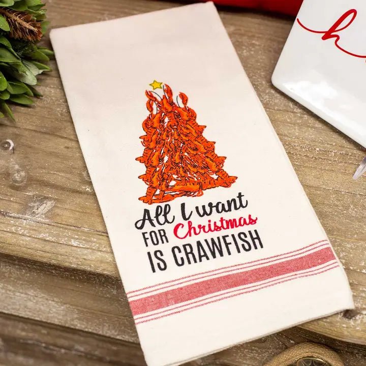 Crawfish Tree Hand Towel - Ballyhoo Boutique and Gift