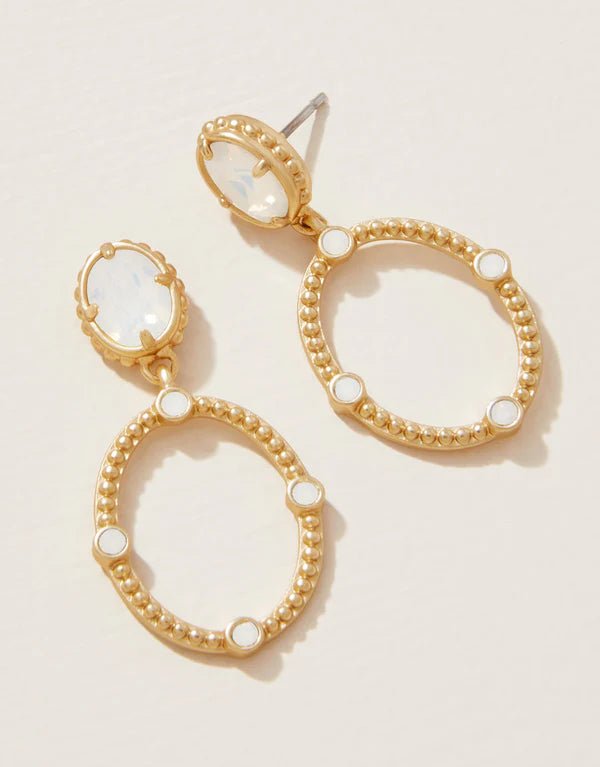 Cristal Oval Drop Earrings - Ballyhoo Boutique and Gift