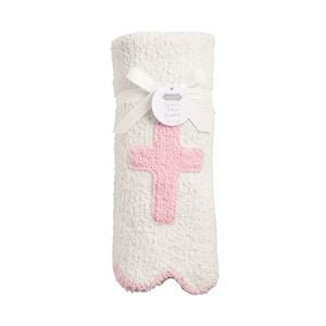 Cross Chenille Blanket - Ballyhoo Boutique and Gift