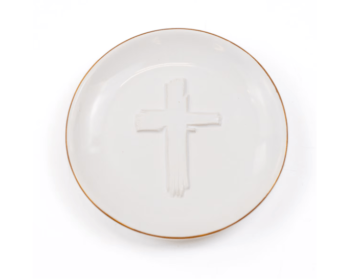 Cross Embossed Trinket Dish - Ballyhoo Boutique and Gift