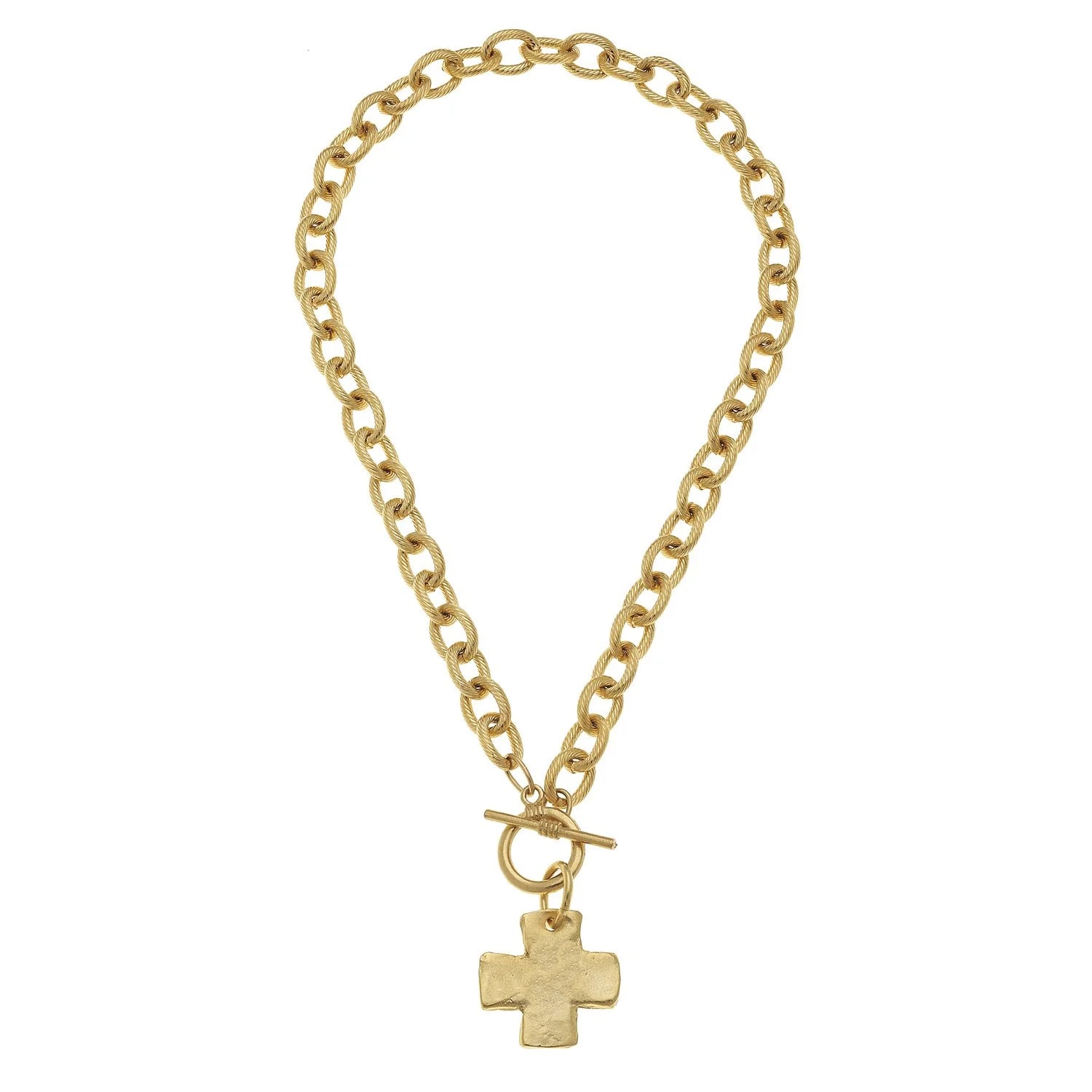 Cross Toggle Necklace - Ballyhoo Boutique and Gift