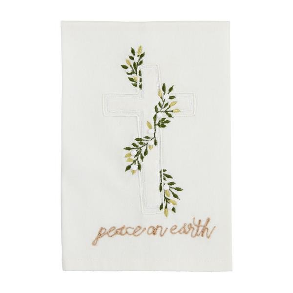 Cross Velvet Applique Towel - Ballyhoo Boutique and Gift